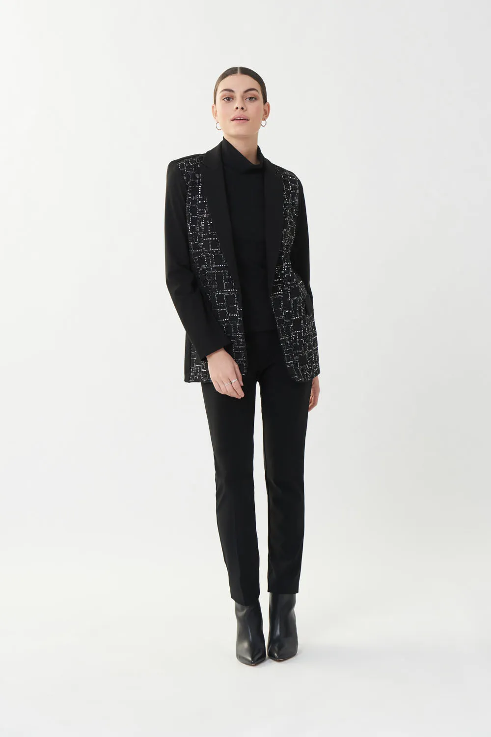 Joseph Ribkoff Black/Silver Blazer Style 223299