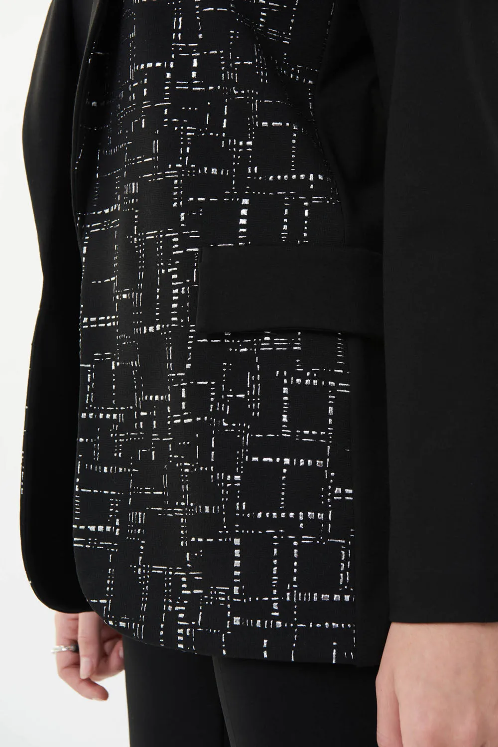Joseph Ribkoff Black/Silver Blazer Style 223299