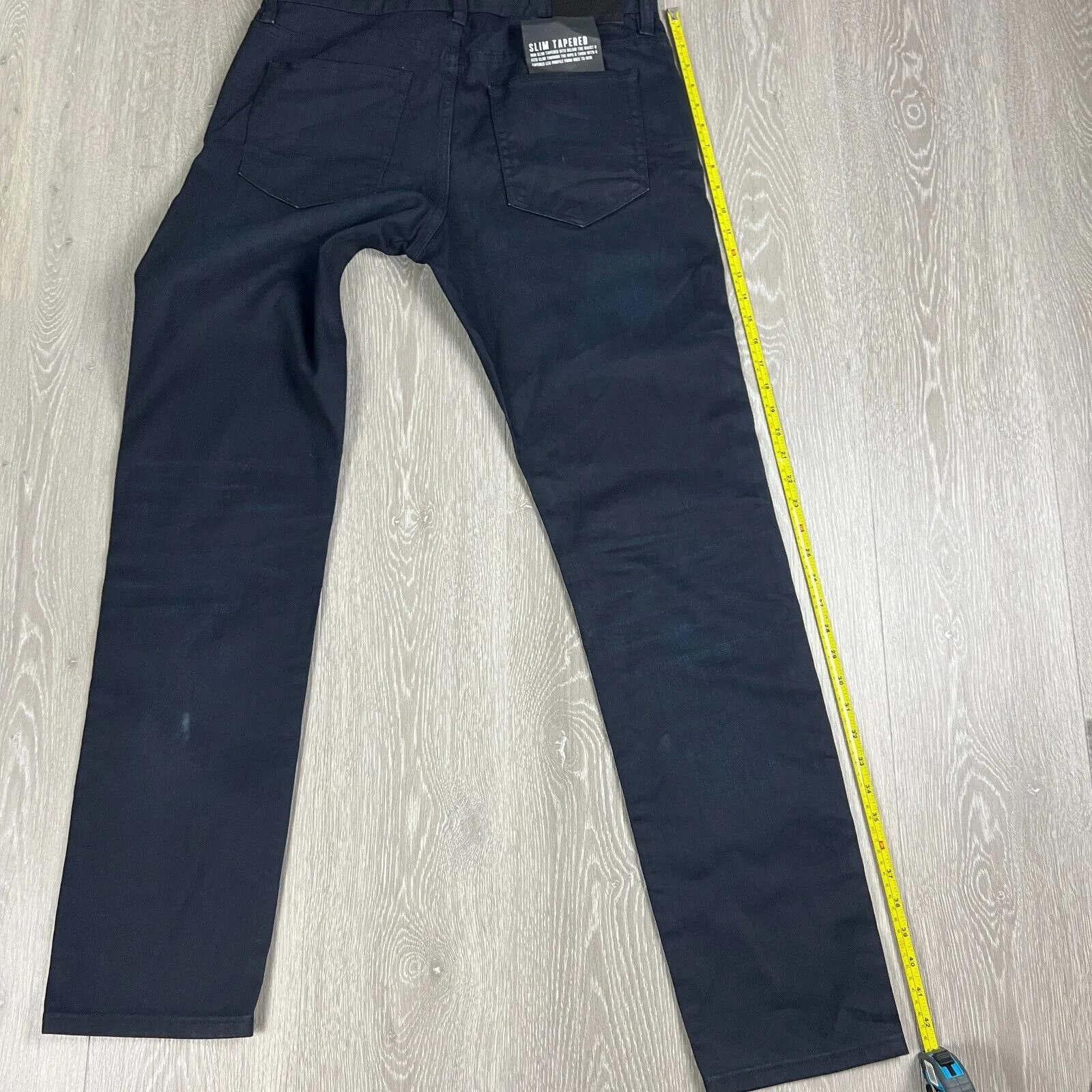 Just Jeans Slim Tapered Dark Wash Navy Blue Denim Size 34