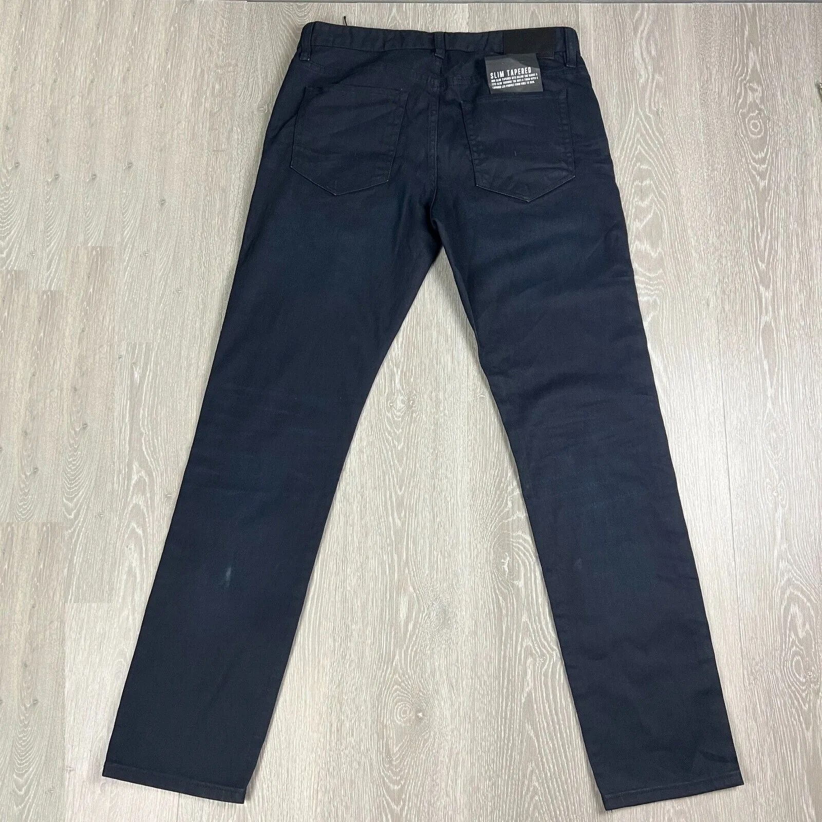 Just Jeans Slim Tapered Dark Wash Navy Blue Denim Size 34