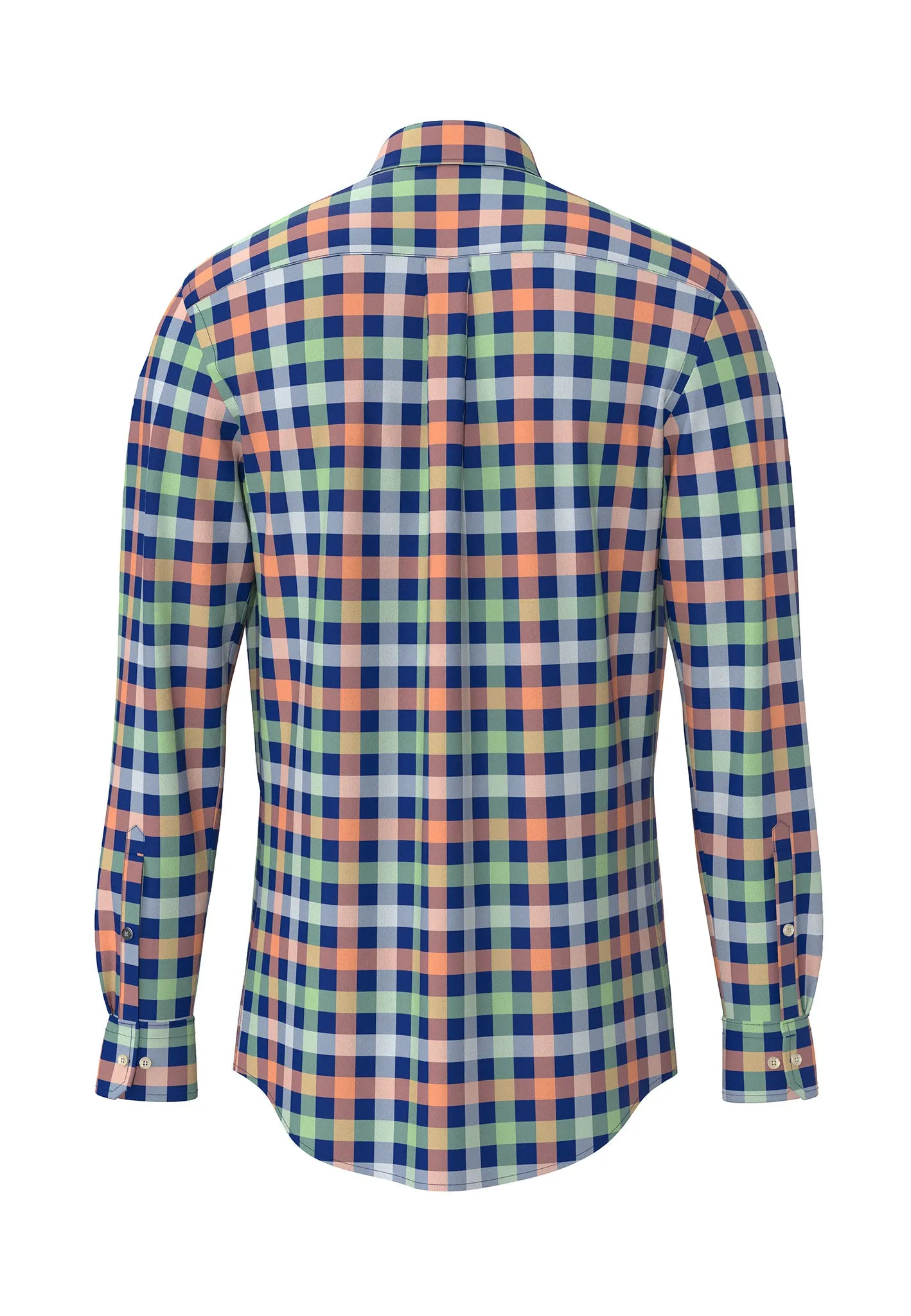 Kariert Hemd mit Button-Down-Kragen