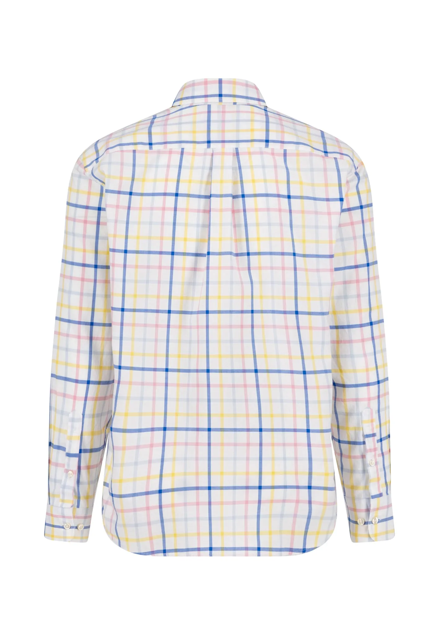 Kariertes Hemd aus Baumwolle mit Button-Down Kragen