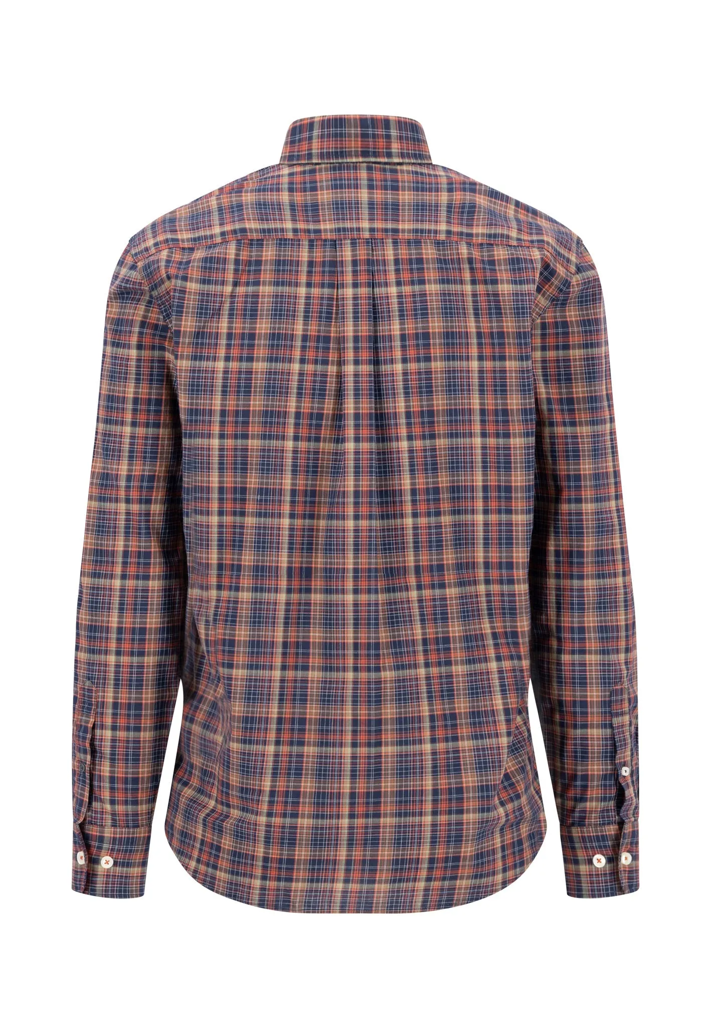 Kariertes Hemd mit Button-Down-Kragen
