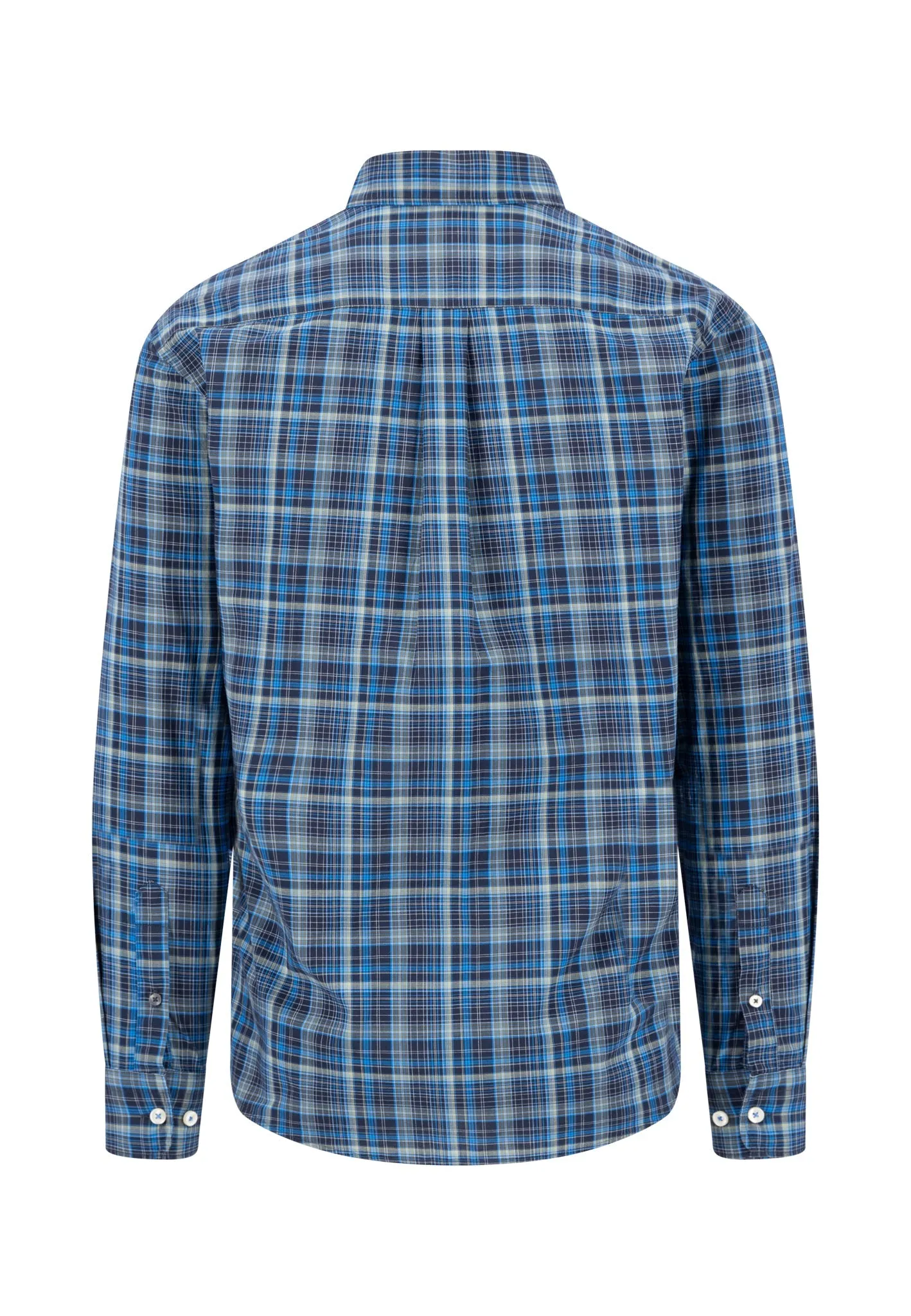 Kariertes Hemd mit Button-Down-Kragen