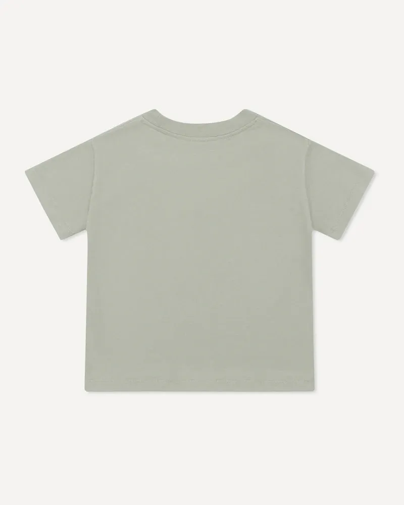 Kids Logo Tee Green Fog