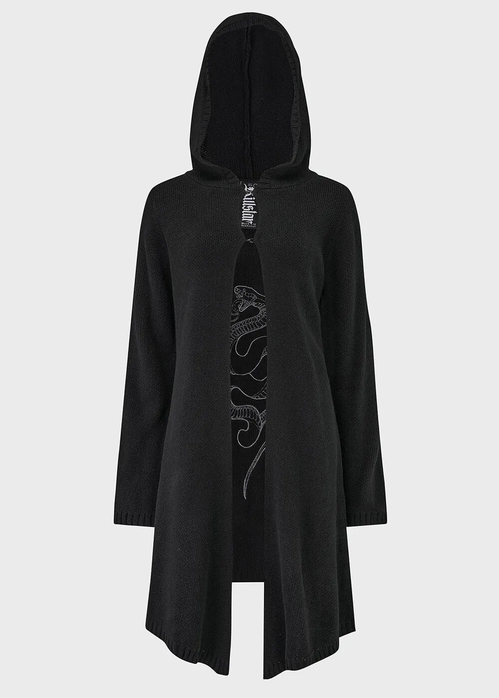 Killstar Venomheart Snake Hooded Vest Zwart