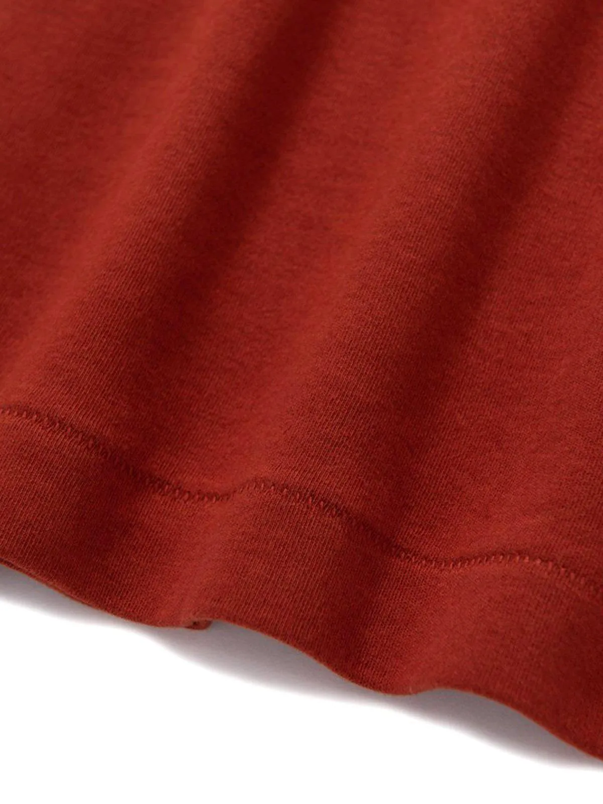 Lady White Co. Long Sleeve Placket Polo Red Ochre