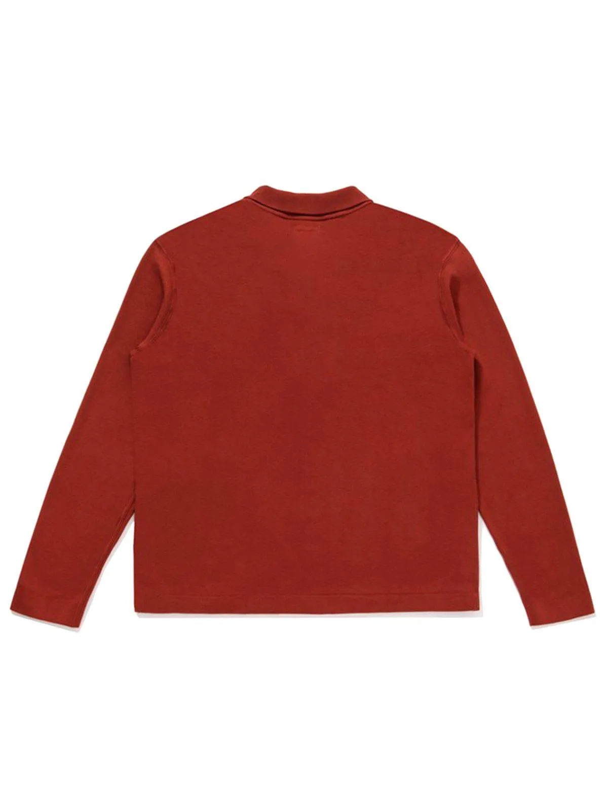 Lady White Co. Long Sleeve Placket Polo Red Ochre