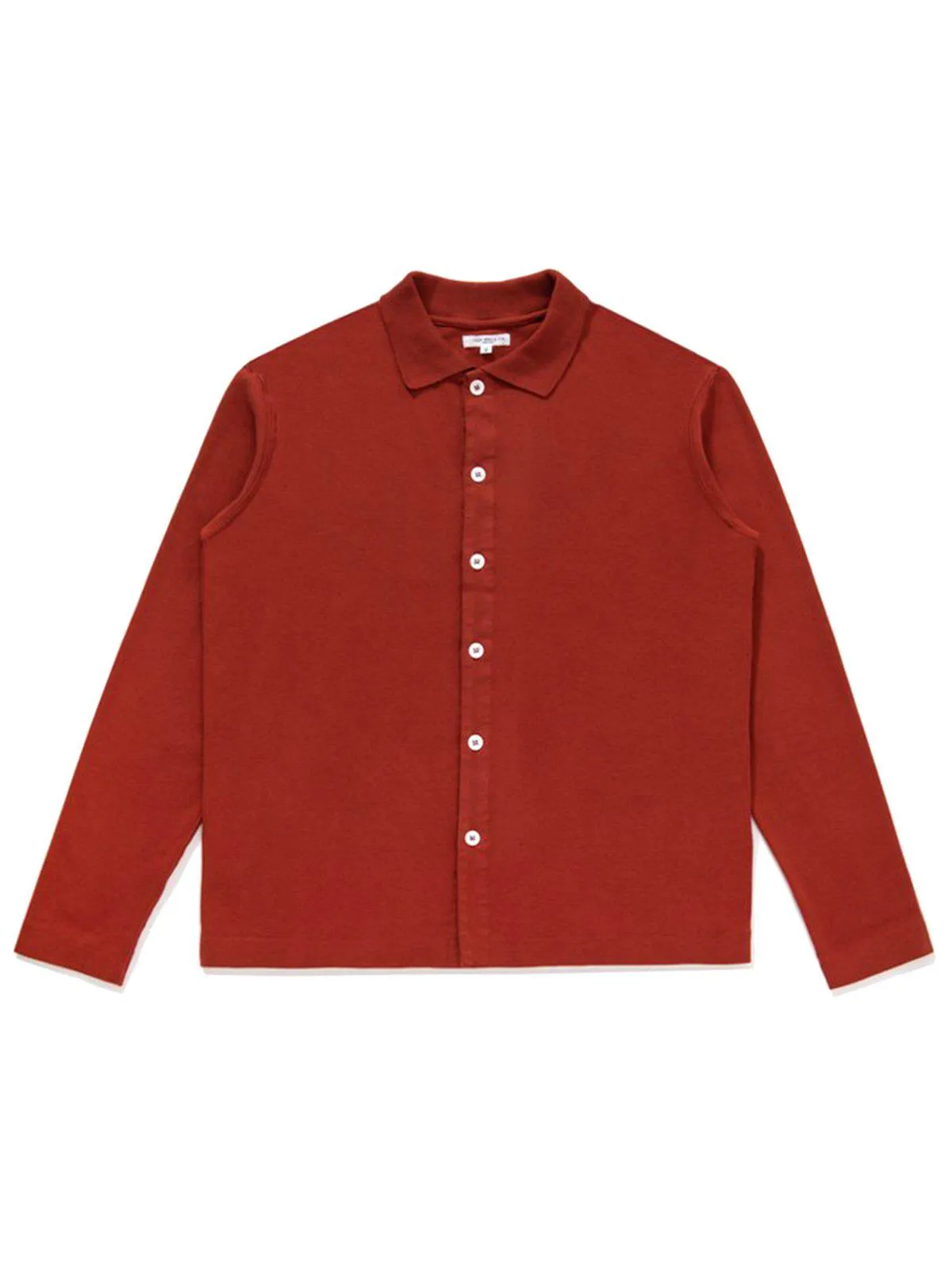 Lady White Co. Long Sleeve Placket Polo Red Ochre