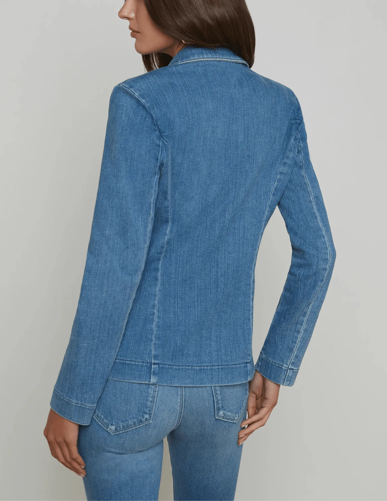 L'Agence Baldwin Denim Blazer