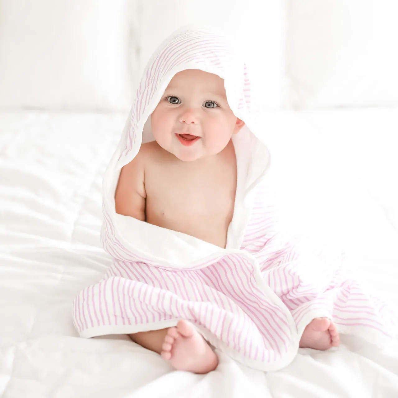 Lavender Wave Hooded Towel Set