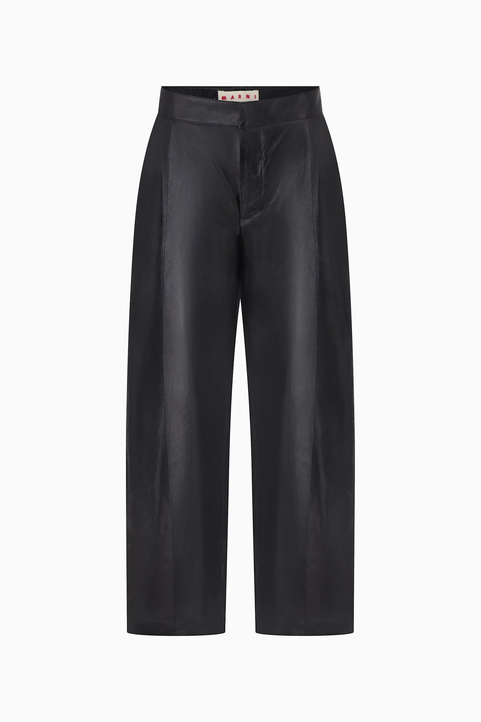 Leather Pleated Pant