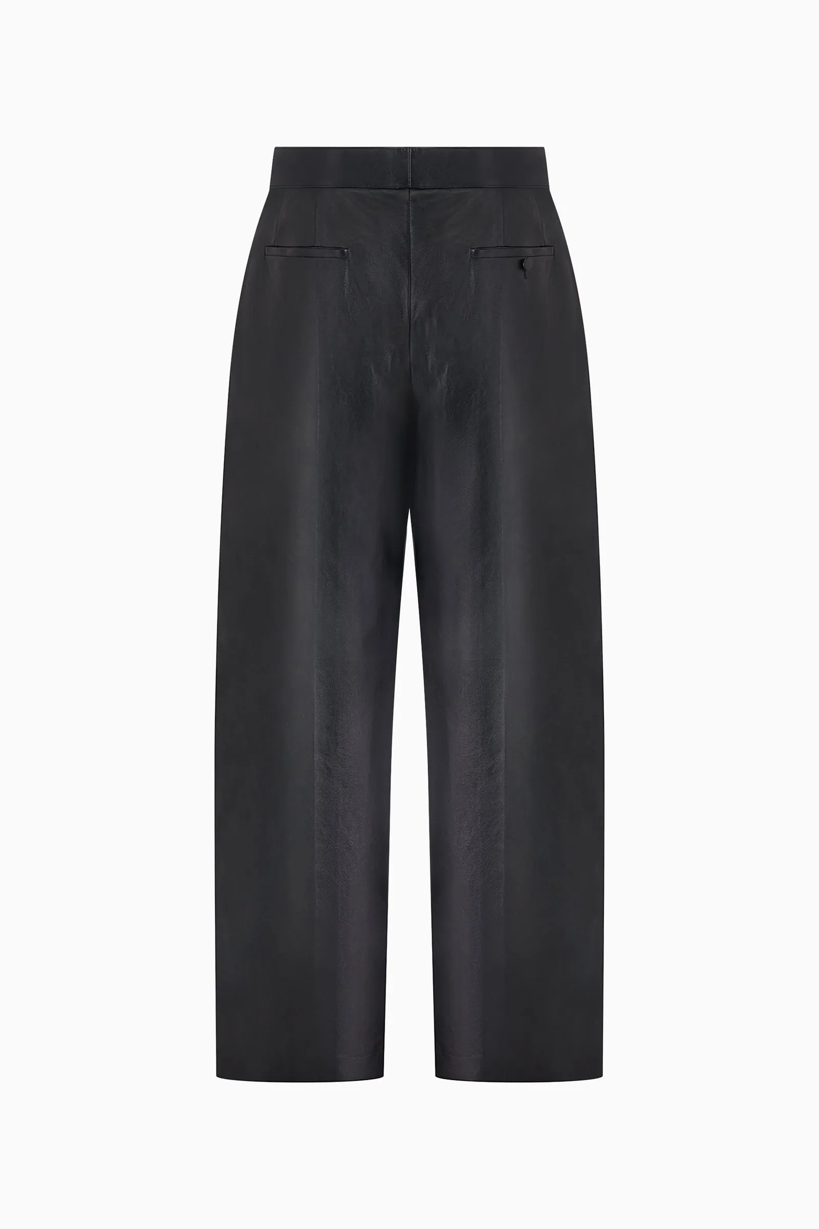Leather Pleated Pant
