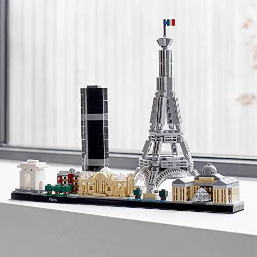 LEGO Architecture Paris 21044 Building Toy Set for Kids, Boys, and Girls Ages 12  (649 Pieces)