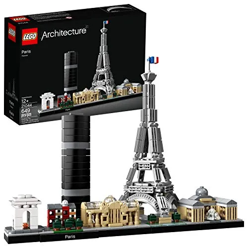 LEGO Architecture Paris 21044 Building Toy Set for Kids, Boys, and Girls Ages 12  (649 Pieces)