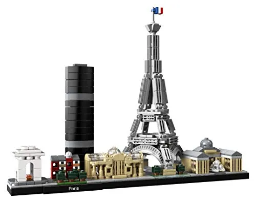 LEGO Architecture Paris 21044 Building Toy Set for Kids, Boys, and Girls Ages 12  (649 Pieces)