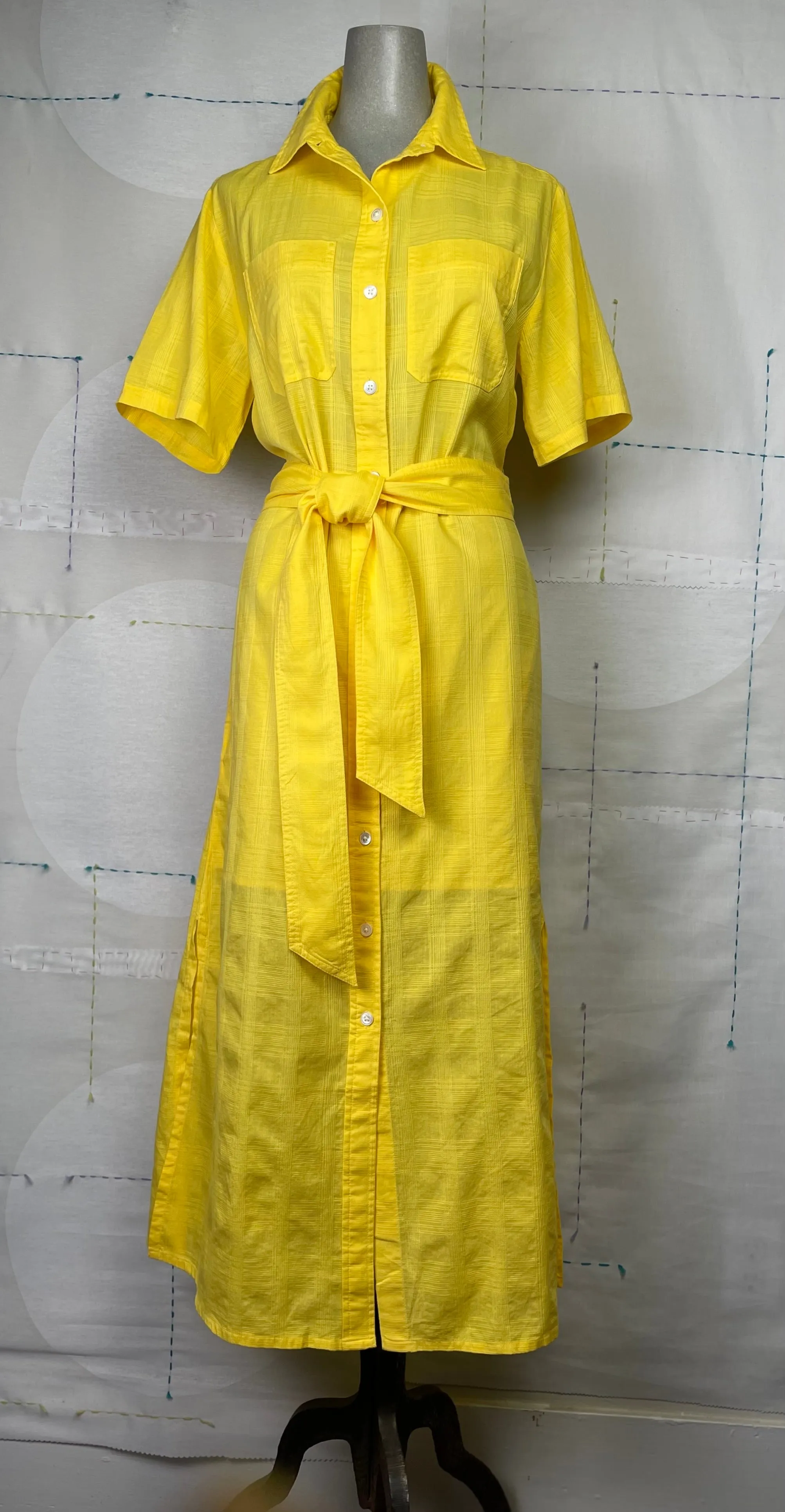 Lilla P.  ~  Belted Shirt Dress - Saffron