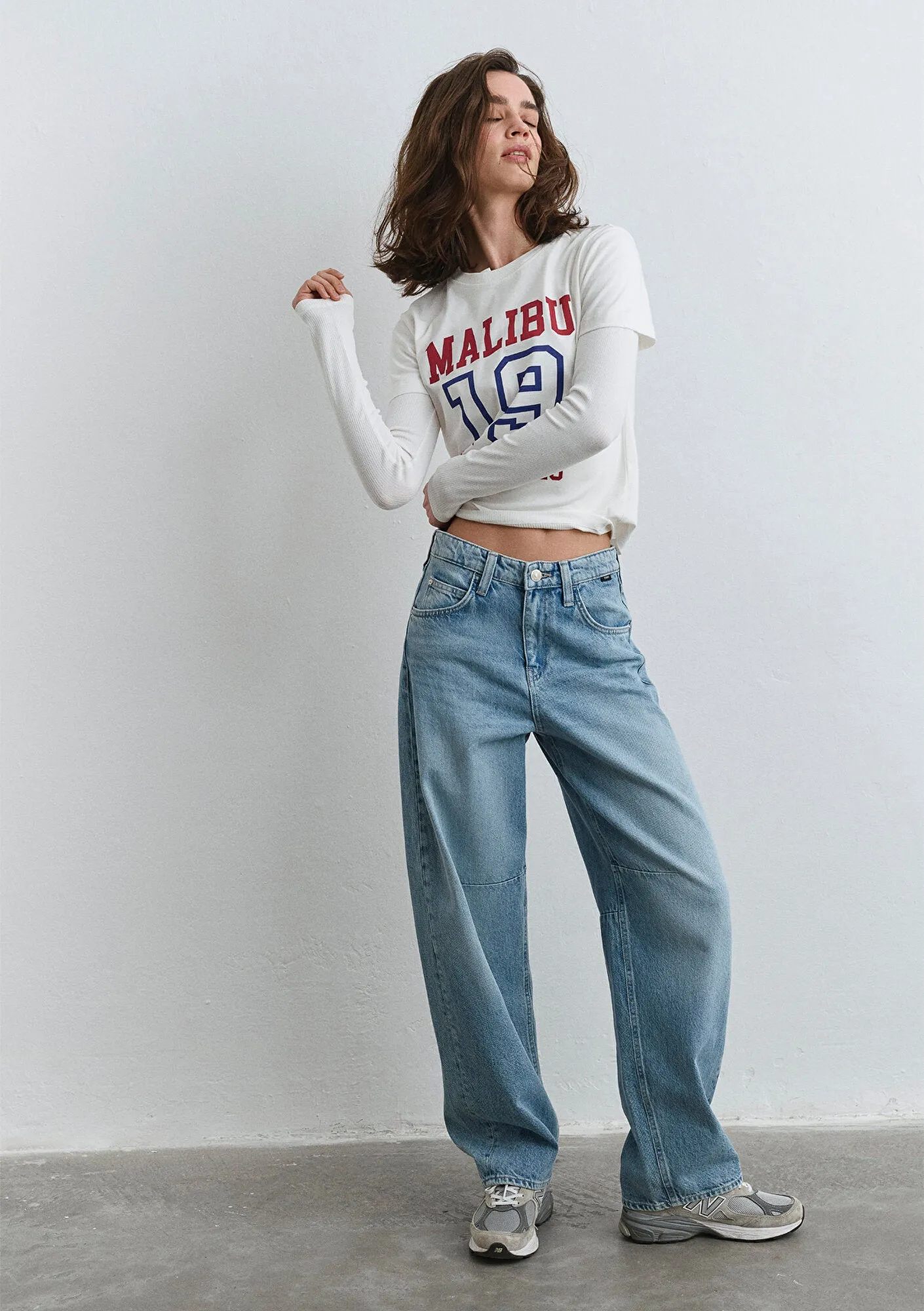 Lisa Buckled Mid Denim Jean Pants
