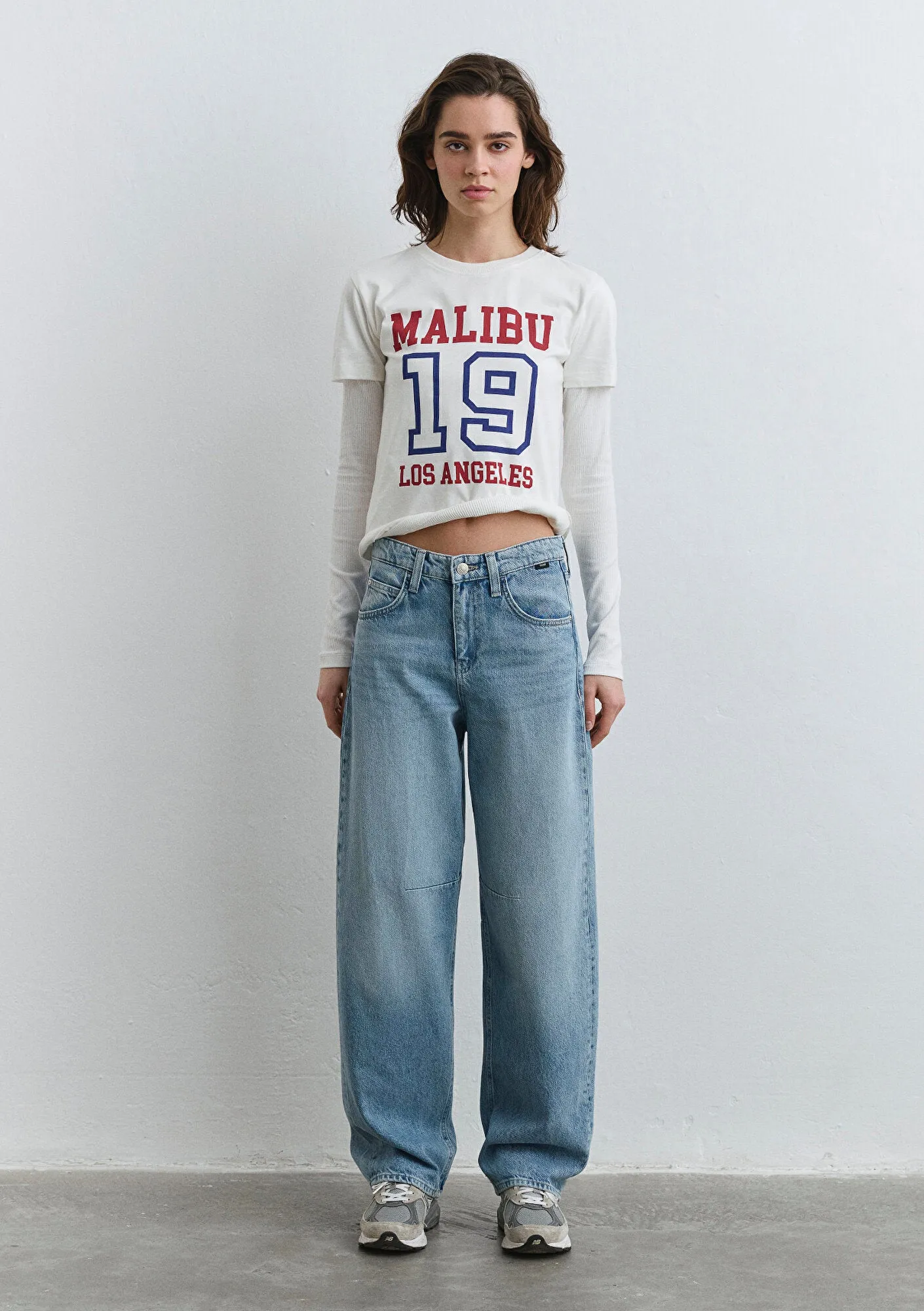 Lisa Buckled Mid Denim Jean Pants