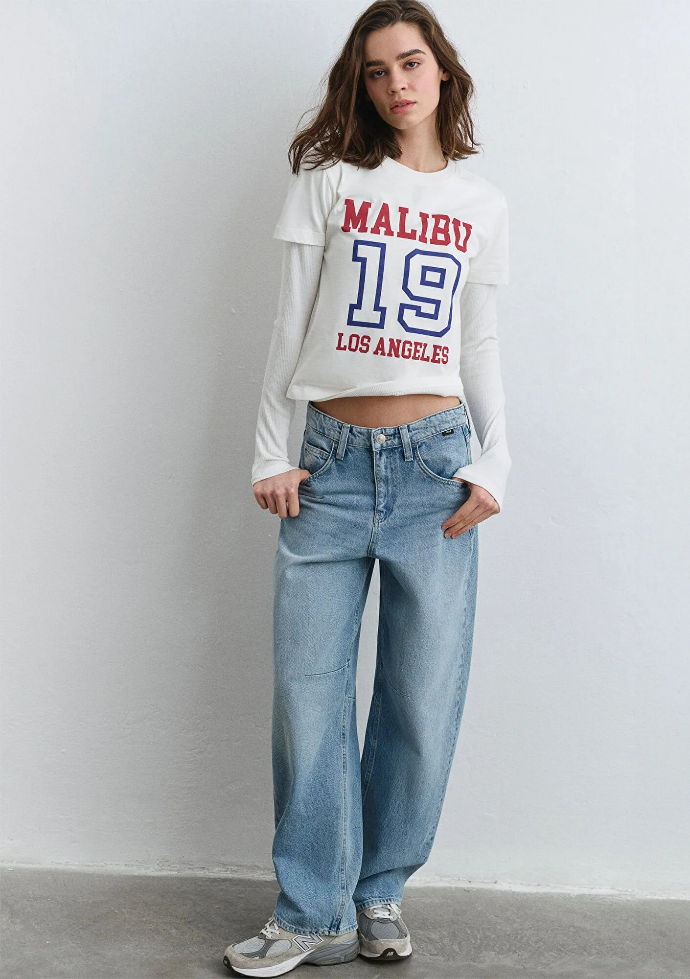 Lisa Buckled Mid Denim Jean Pants