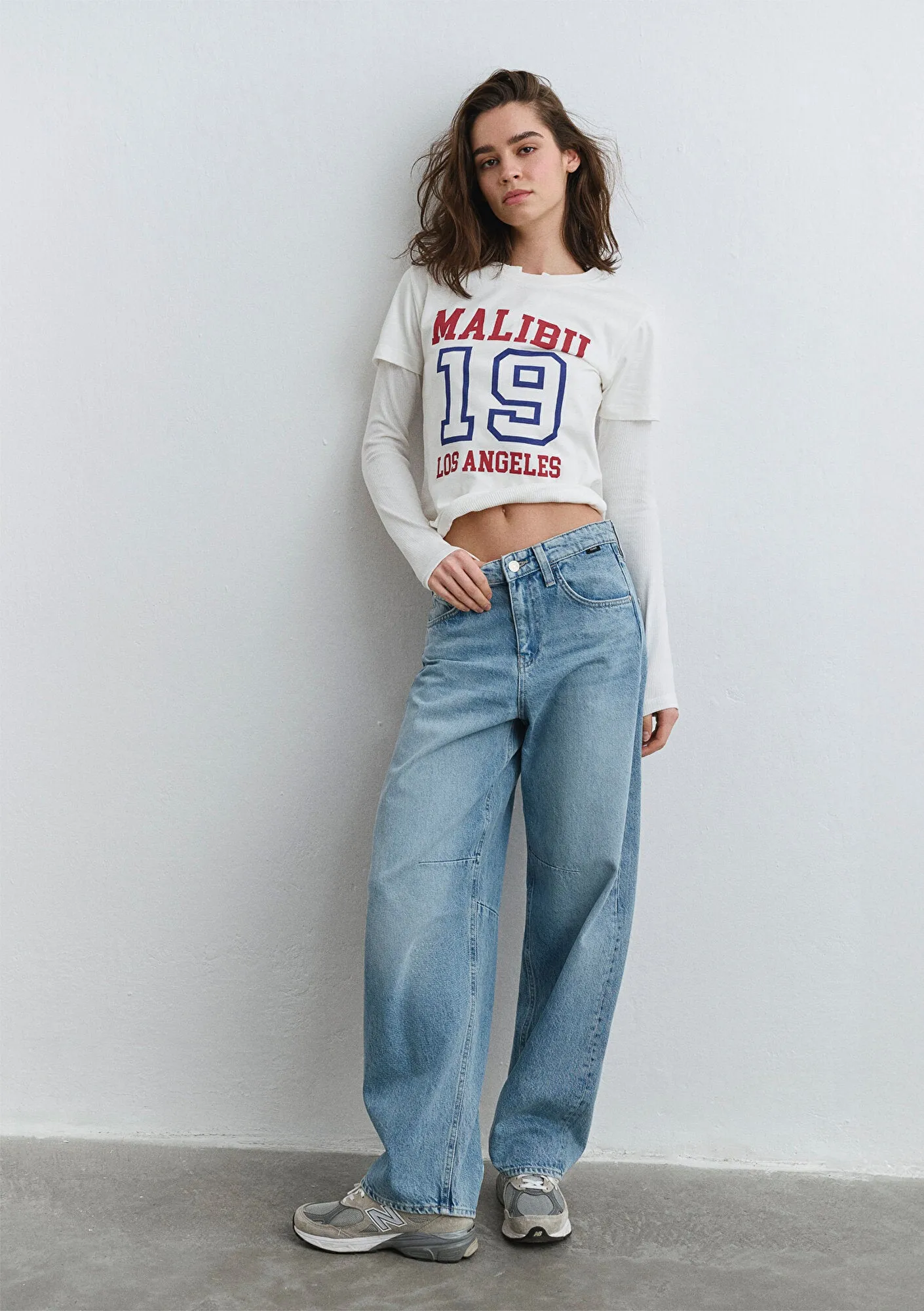 Lisa Buckled Mid Denim Jean Pants