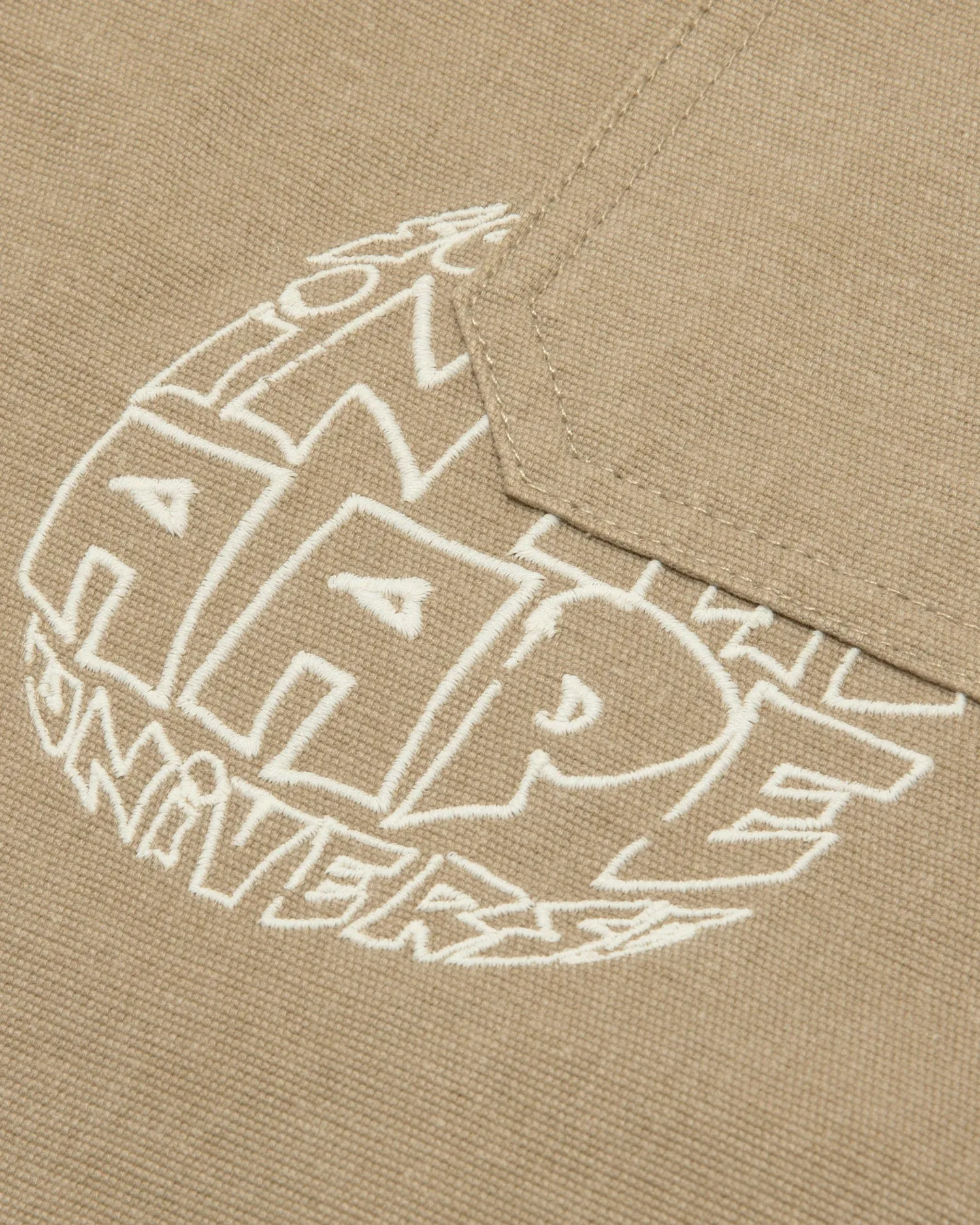Logo button down long sleeve shirt
