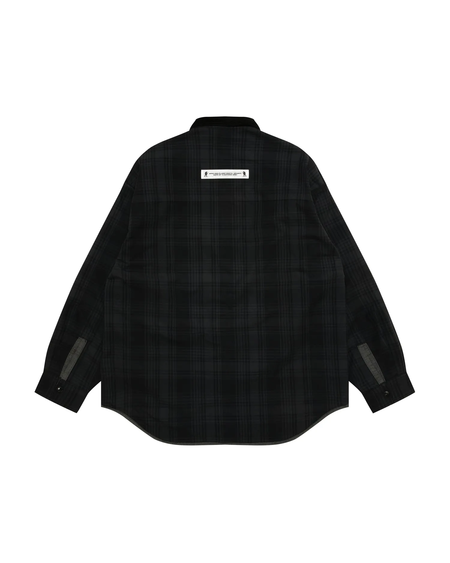 Logo button down long sleeve shirt