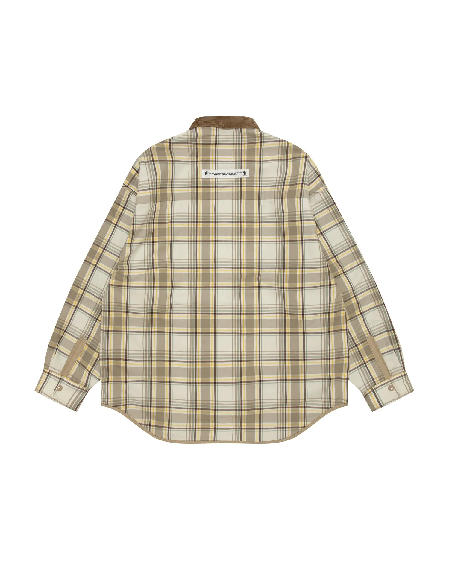 Logo button down long sleeve shirt
