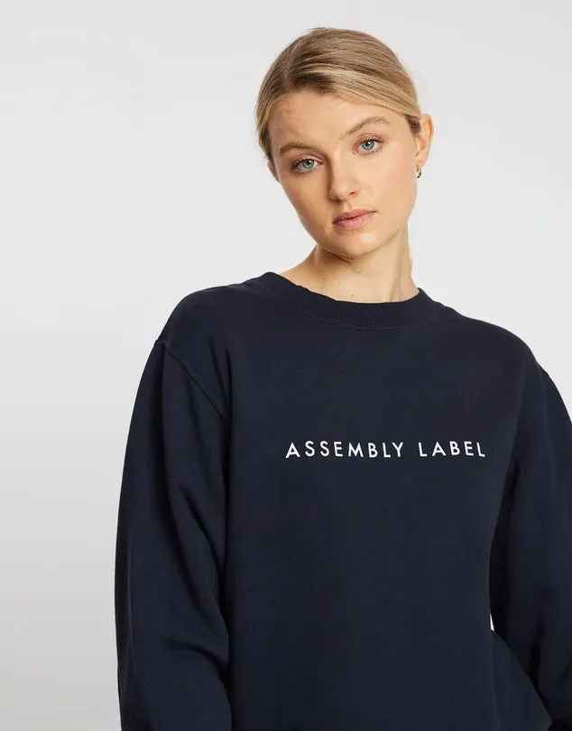 Logo Fleece True Navy