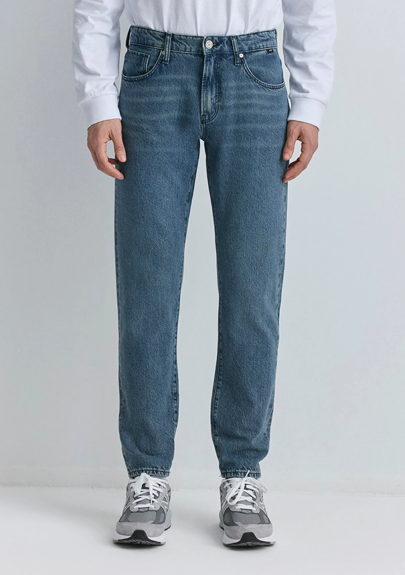 London Blue Grey Classic Denim Jean Pants