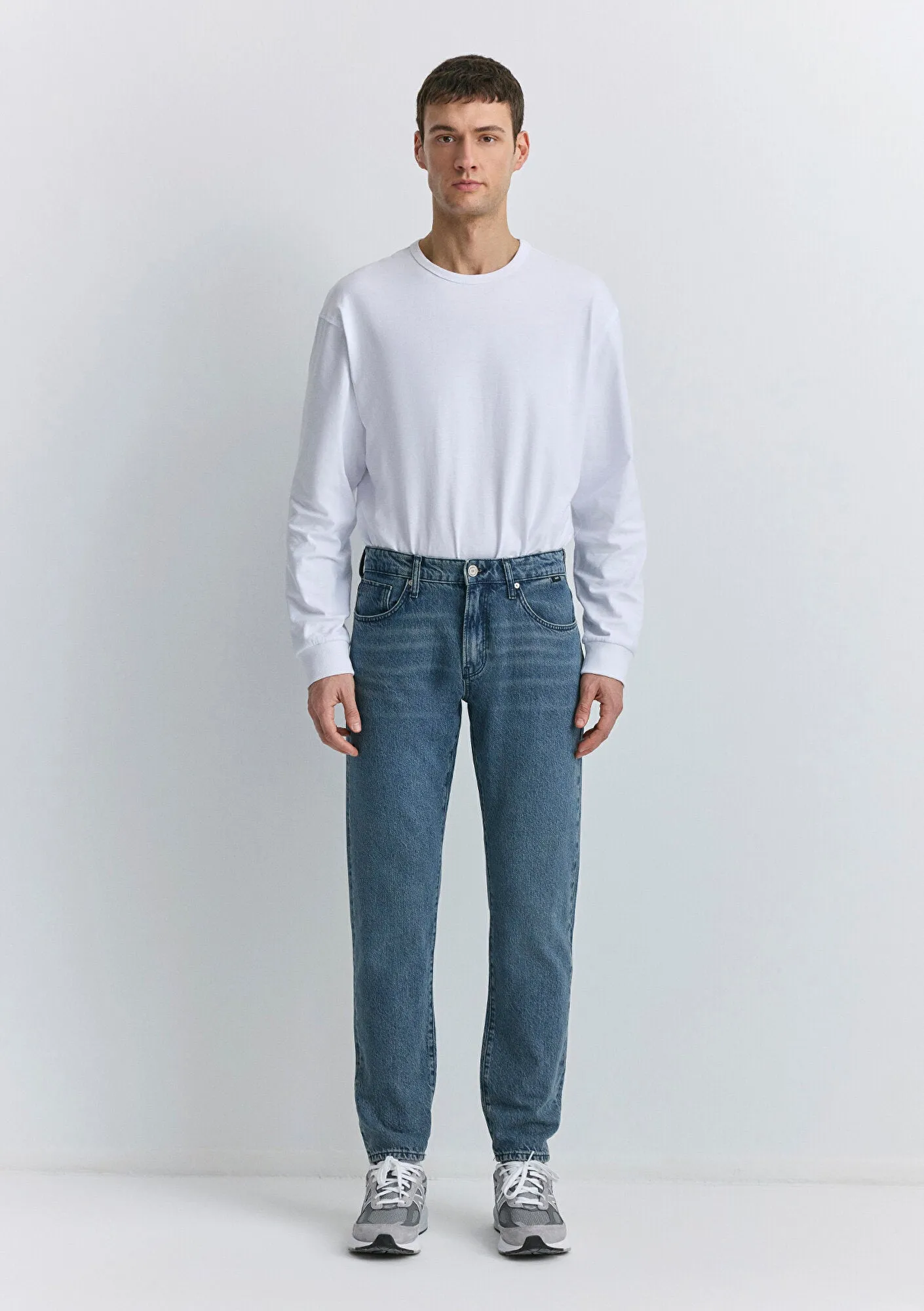London Blue Grey Classic Denim Jean Pants