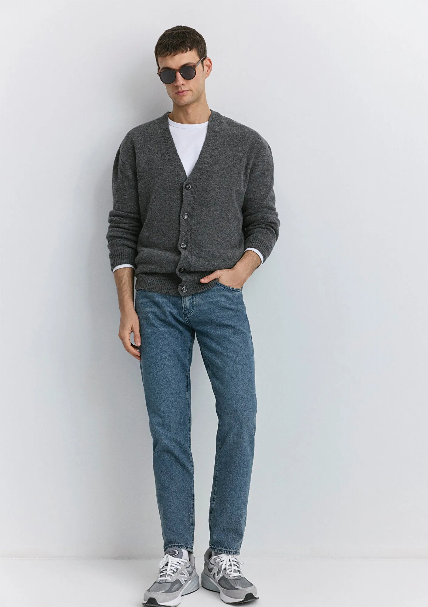 London Blue Grey Classic Denim Jean Pants