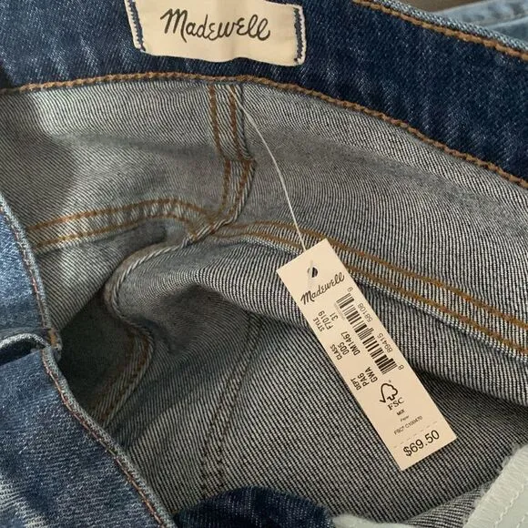 MADEWELL High-rise denim shorts!