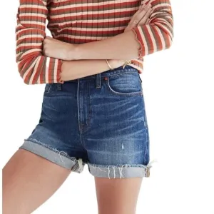MADEWELL High-rise denim shorts!