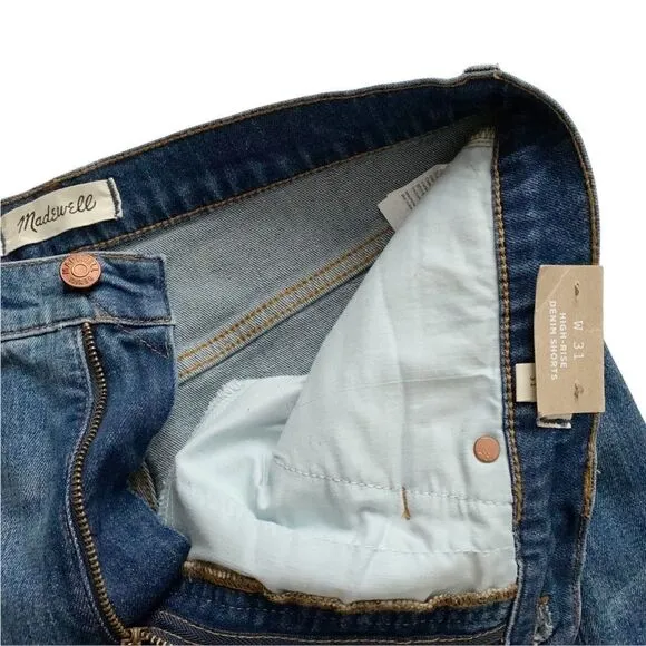 MADEWELL High-rise denim shorts!