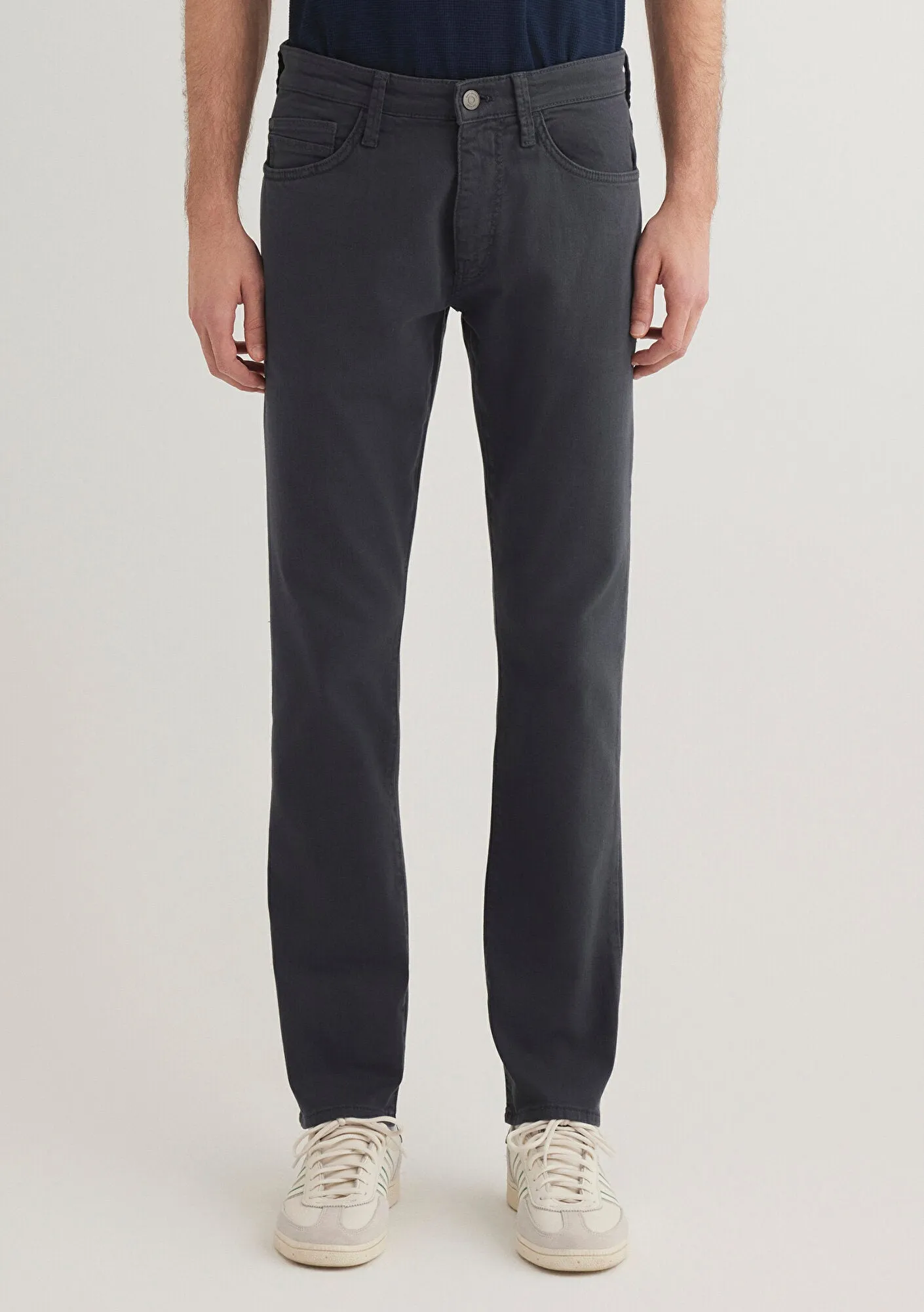 Marcus Blue Washed Comfort Gabardin Pants