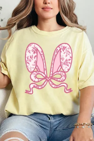 Mauve Chinoiserie Bunny Ears Comfort Colors Adult Ring-Spun Cotton Tee