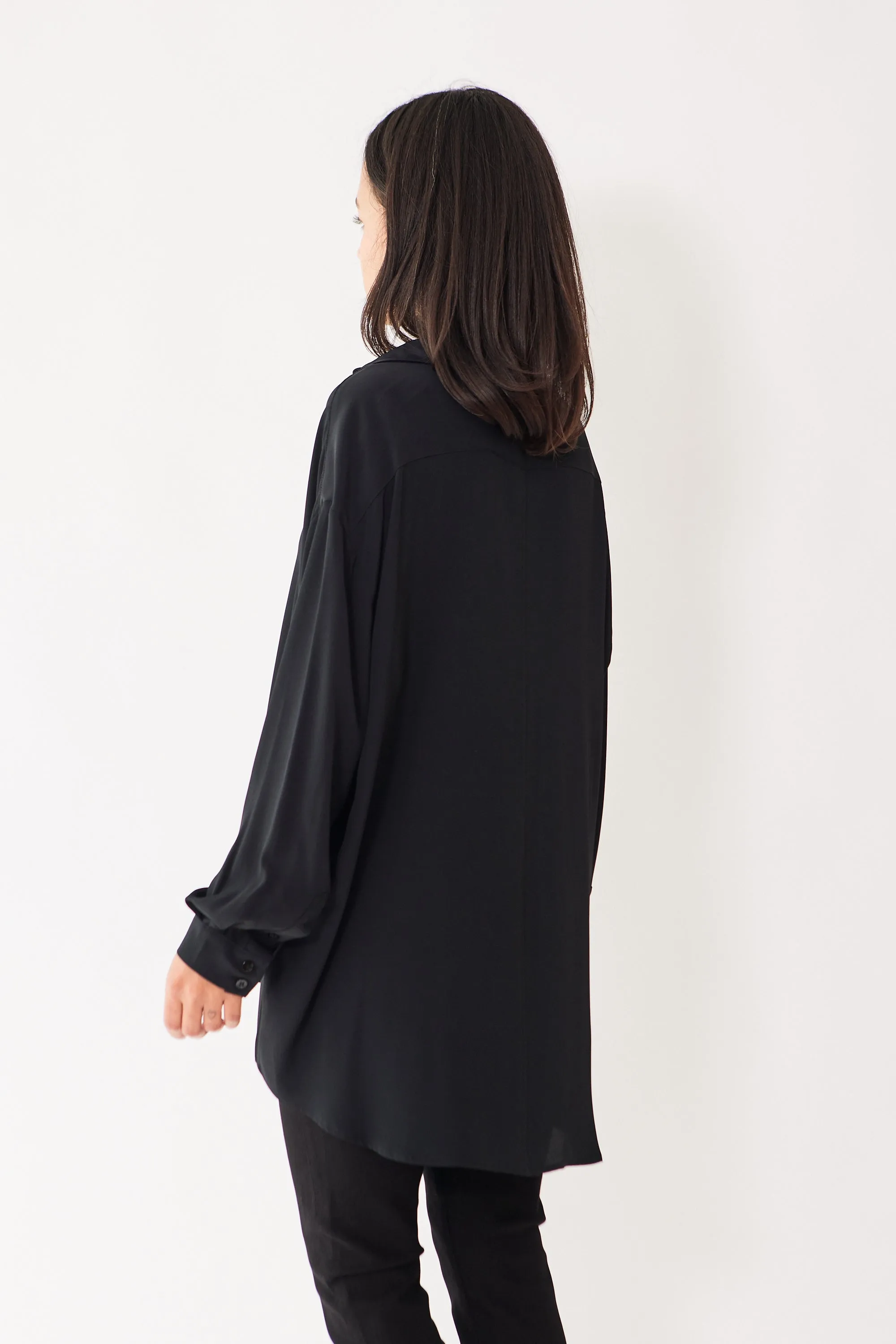 Meimeij Acetate Silk Blend Blousy Blouse