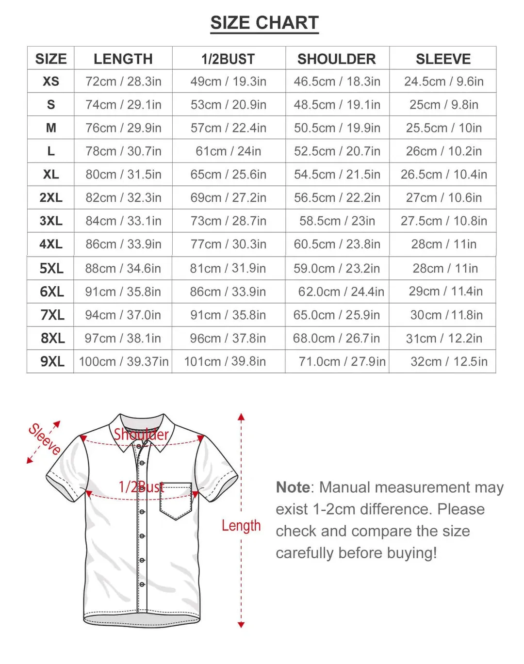 Men's Novelty Gradient Color Short Sleeve Button Down Shirt