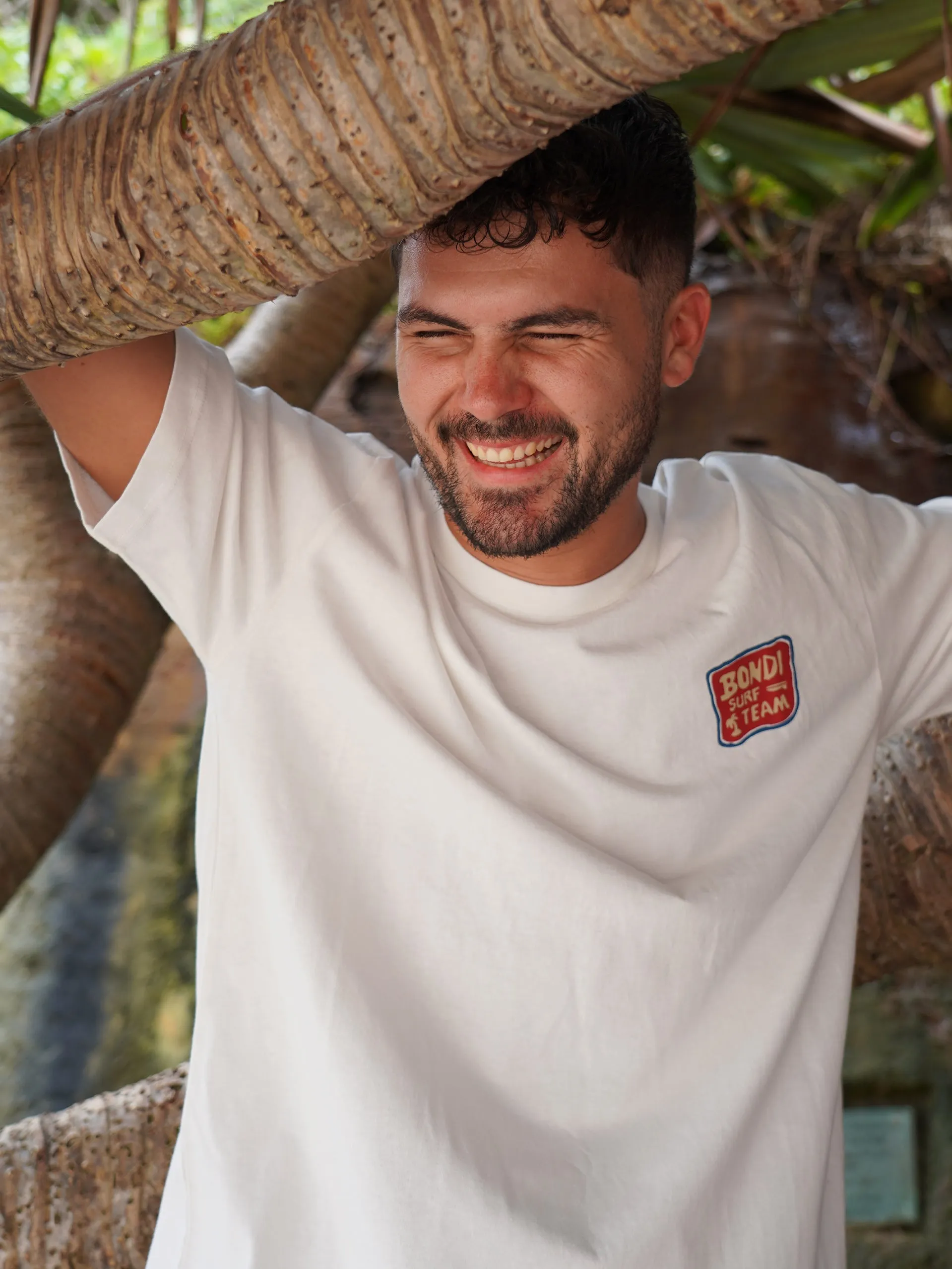 Men's Surf Team Relaxed Fit Tee (Ecru)