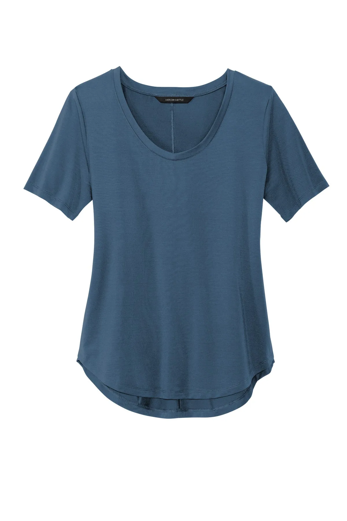 Mercer Mettle Women's Stretch Jersey Relaxed Scoop MM1017 Insignia Blue