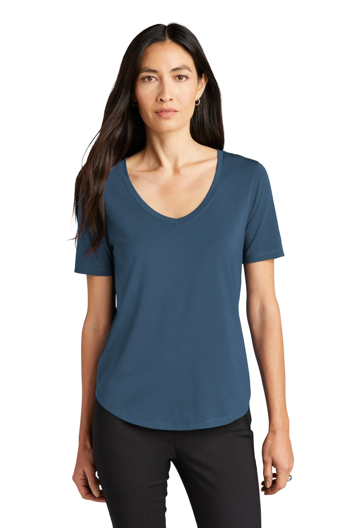Mercer Mettle Women's Stretch Jersey Relaxed Scoop MM1017 Insignia Blue
