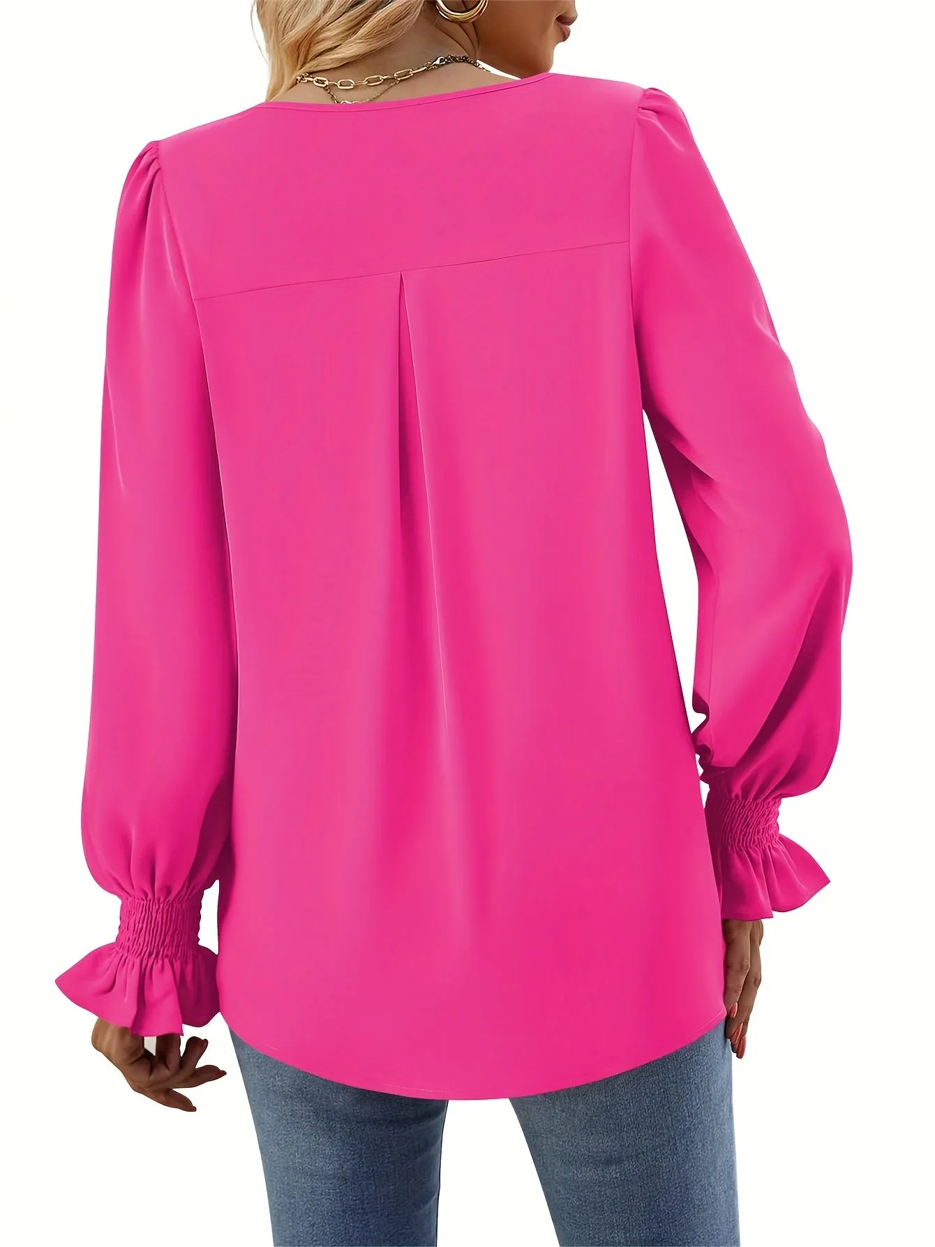 Mila | Elegante Bluse in Unifarben