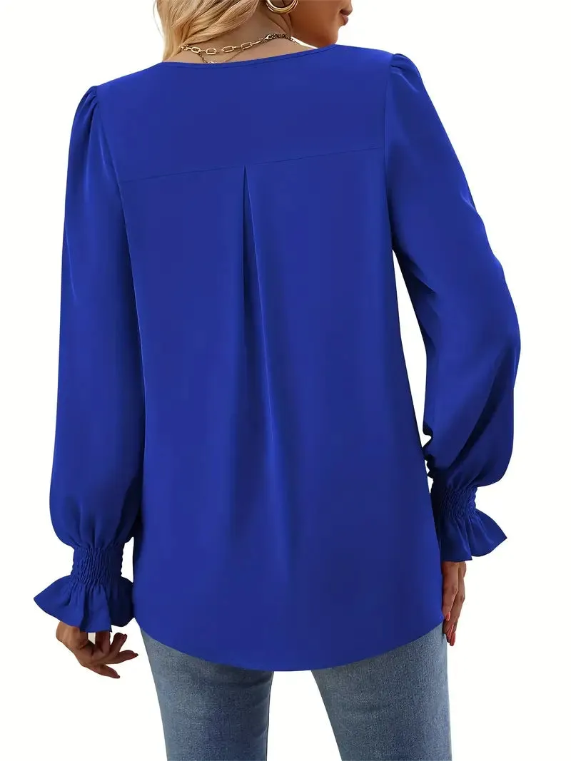 Mila | Elegante Bluse in Unifarben