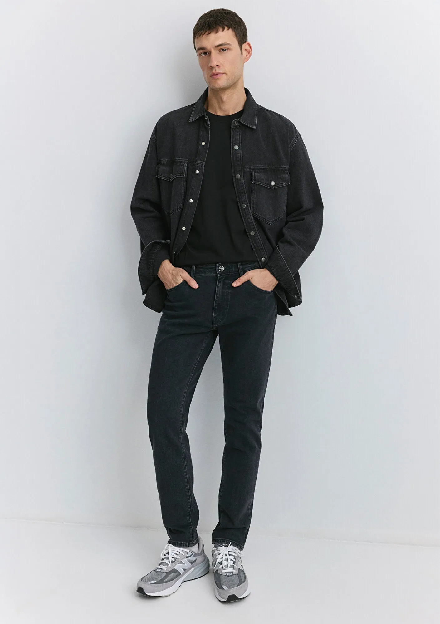 Milan Iron Grey Mavi Black Jean Pants