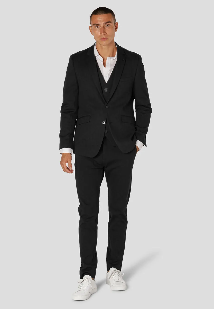 Milano jersey stretch blazer - Sort