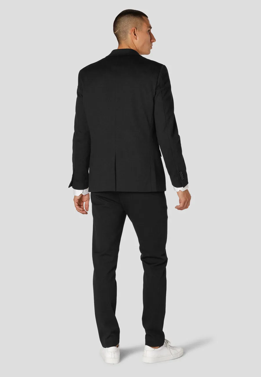 Milano jersey stretch blazer - Sort