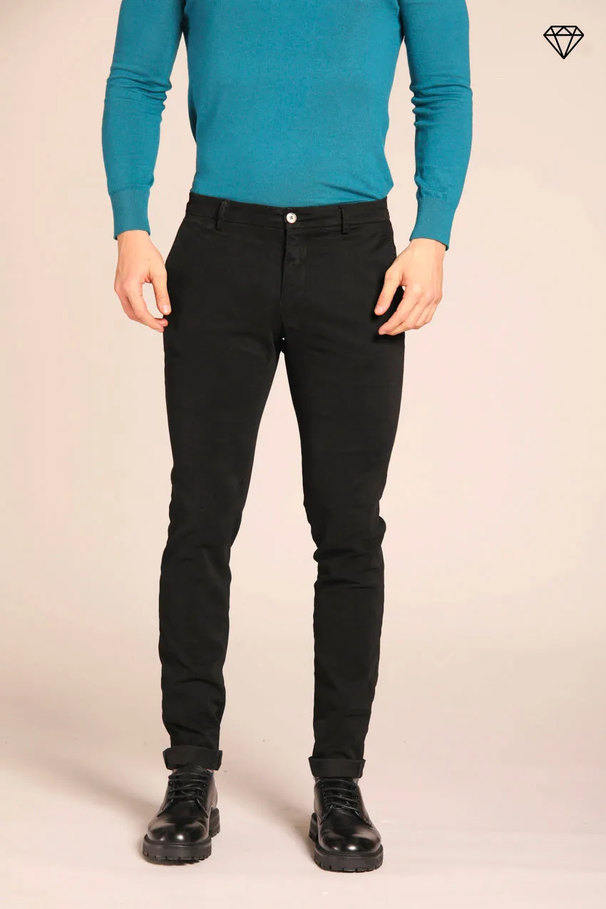 Milano men's  chino pants in gabardine stretch extra slim fit ①