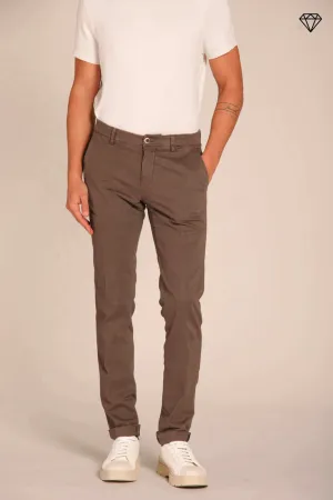 Milano men's chino pants in gabardine stretch extra slim fit ①