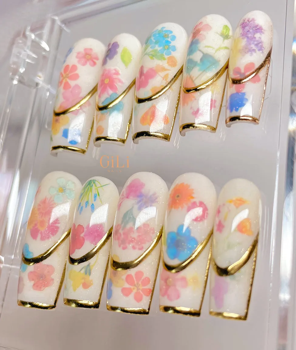 Milkbath French - Ready to Ship - L (04357) - Long Square